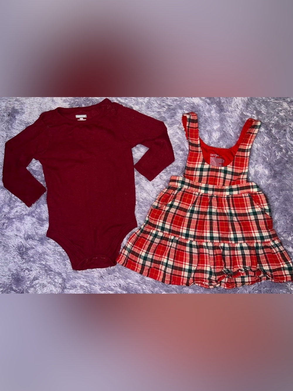 Cat & Jack 18M girls dress w/ onesie